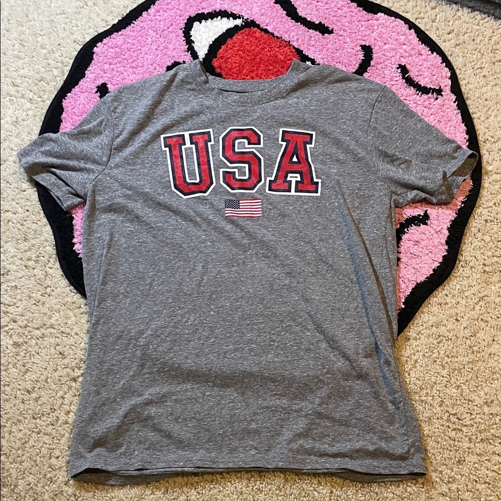 USA Graphic Short Sleeve Tee - Gray